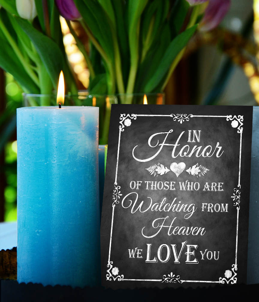 Hochzeit Zeichen
 Das Ansehen von Himmel Tafel druckbare Hochzeit Zeichen