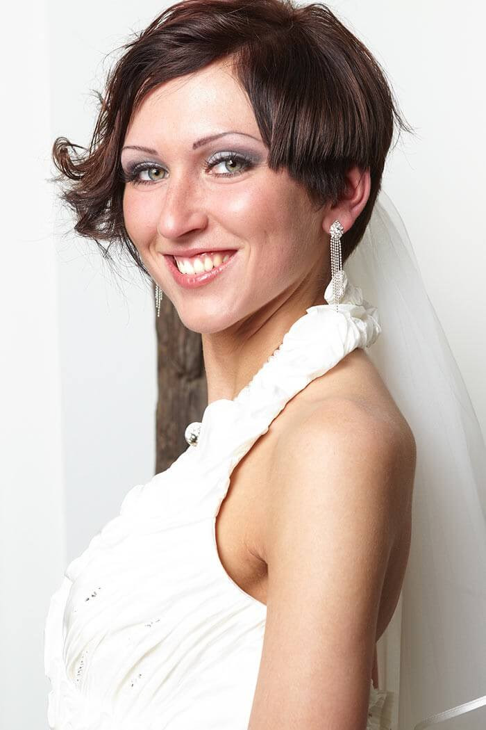 Hochzeitsfrisuren Kurz
 Brautfrisuren für kurze Haare