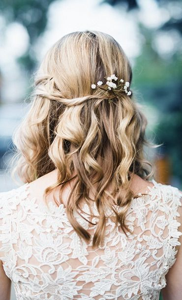 Hochzeitsfrisuren Offen
 fene Haare Locken Frisuren Pinterest