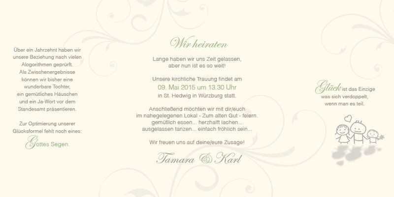 Hochzeitskarten Text
 Hochzeitseinladungstexte sind dann perfekt wenn Sie zum