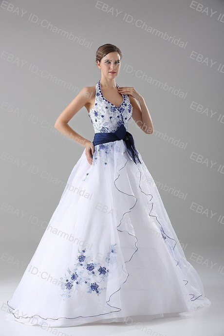 Hochzeitskleid Blau
 Brautkleider blau