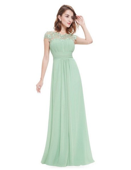 Hochzeitskleid Grün
 Langes kleid mint