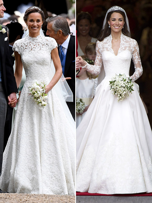 Hochzeitskleid Kate Middleton
 Pippa & Kate Middleton’s Wedding Dresses Whose Stunning