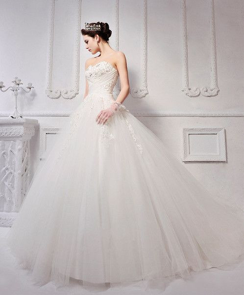 Hochzeitskleid Prinzessin Style
 Brautkleid Duchesse Prinzessin Stil Herzausschnitt von