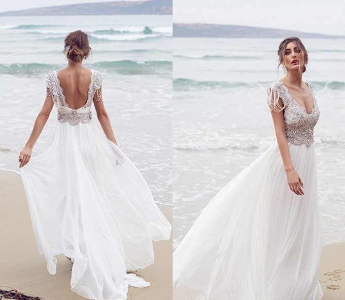 Hochzeitskleid Strand Schlicht
 Moderne Brautkleider für Ihre Strandhochzeit nach den