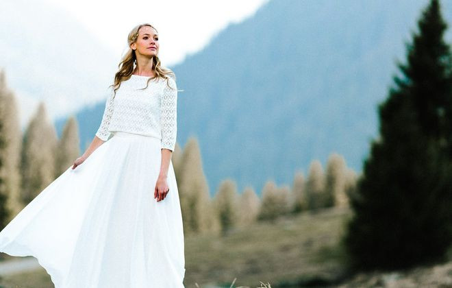 Hochzeitskleid Zweiteilig
 Brautkleid Zweiteiler