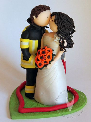 Hochzeitstorte Feuerwehr
 Feuerwehr Hochzeitstortenfigur Cakes