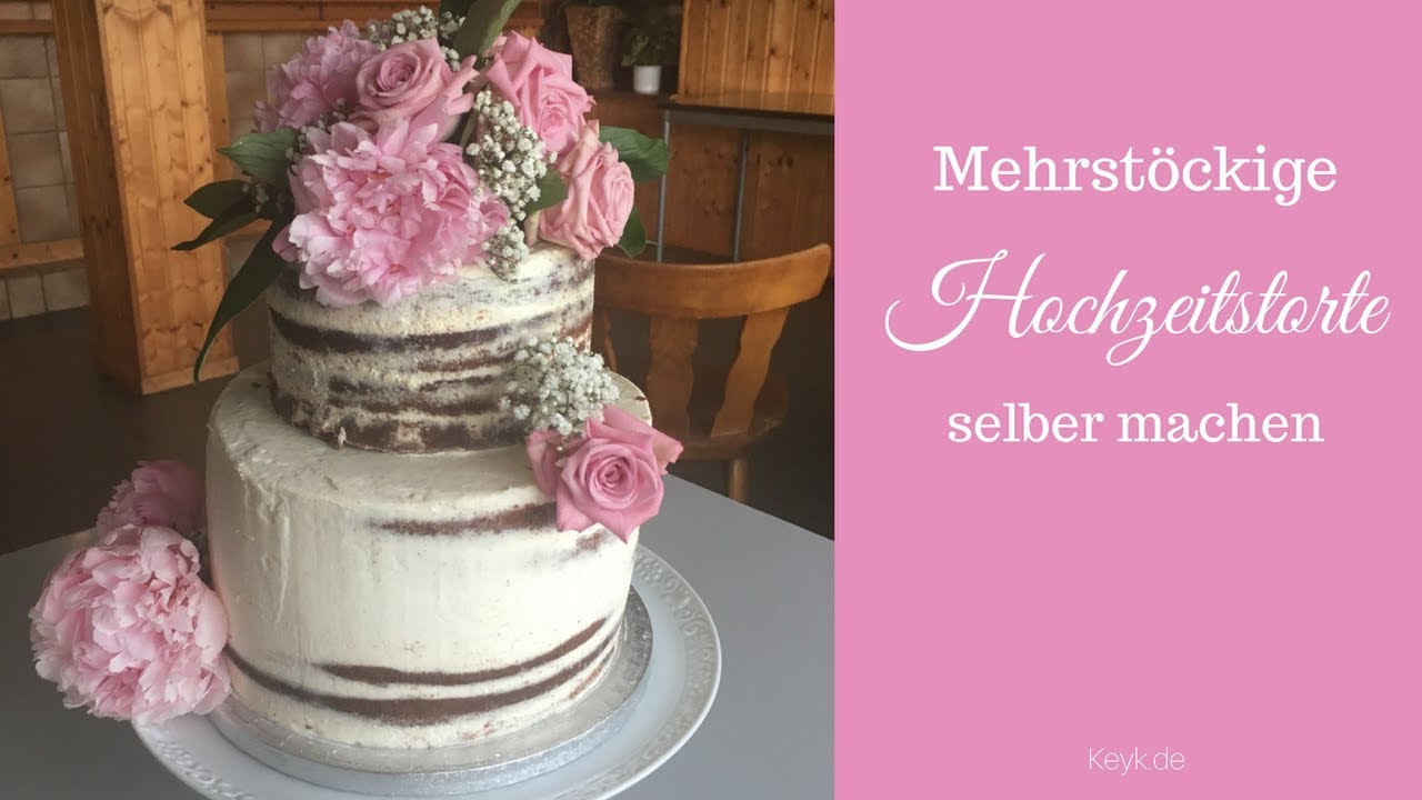 Hochzeitstorte Mehrstöckig
 Hochzeitstorte selber machen Mehrstöckig Schokokuchen