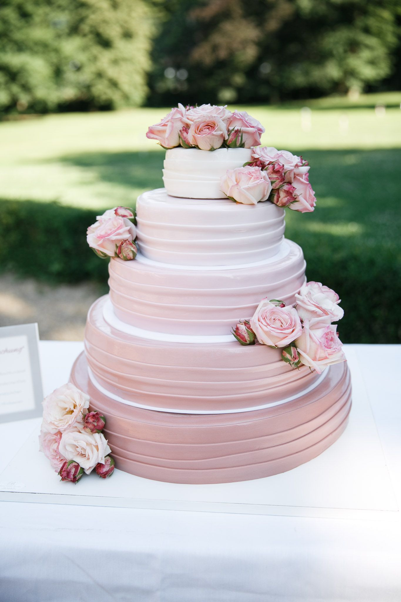 Hochzeitstorte Rosa
 wedding cake white and pink ♥ Hochzeitstorte weiss und