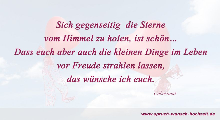 Hochzeitswünsche Gedicht
 Hochzeitswünsche und Glückwünsche zur Hochzeit