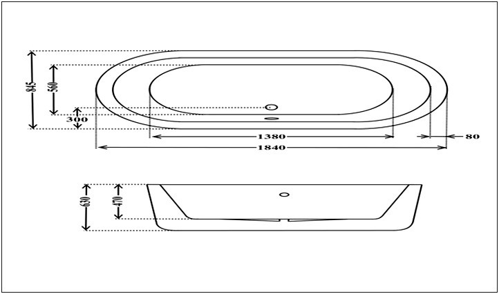 Höhe Badewanne
 Höhe Armatur Badewanne