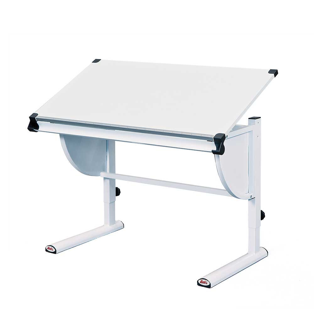 Höhenverstellbarer Schreibtisch
 Höhenverstellbarer Schreibtisch Venisago in Weiß für Schüler