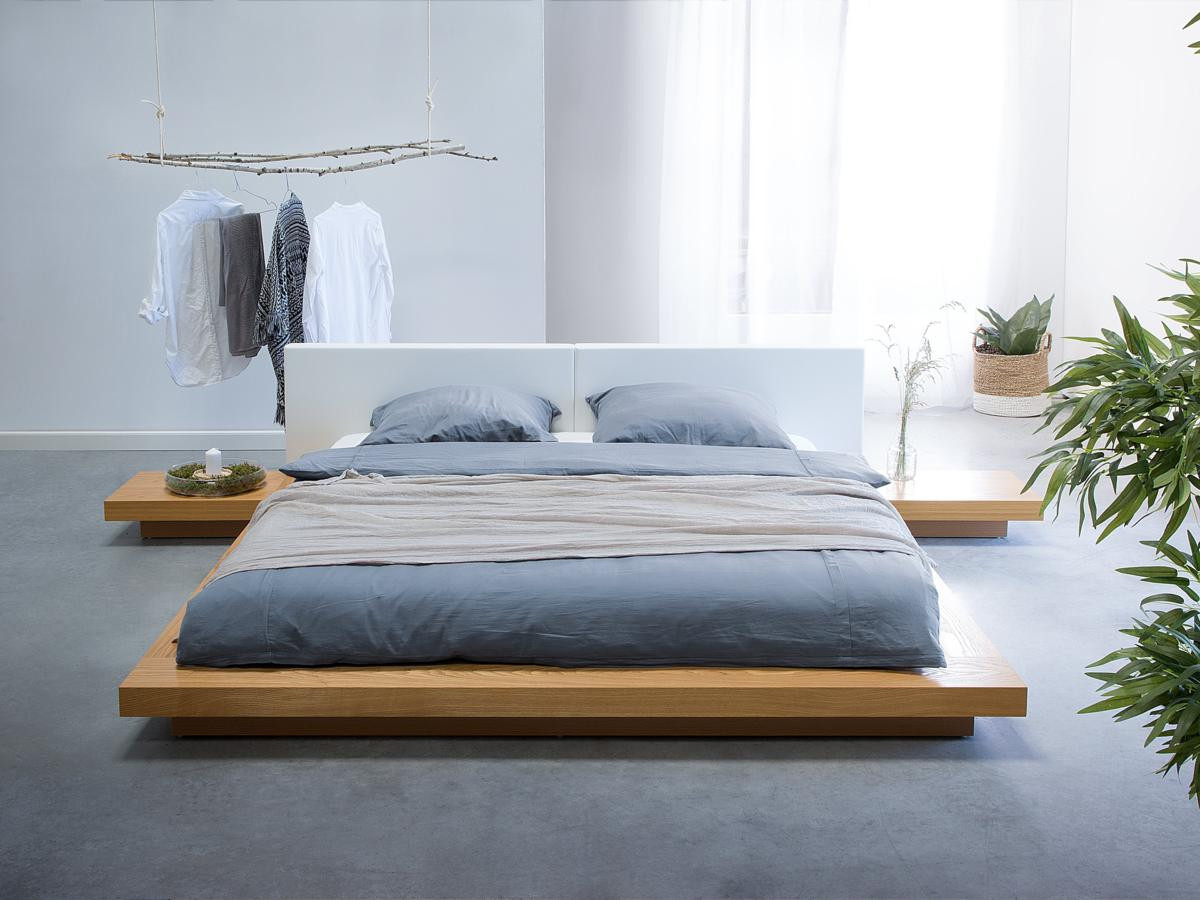 Holz Bett
 Massives Designer Bett "Japan Style" 180x200 cm Holz Bett