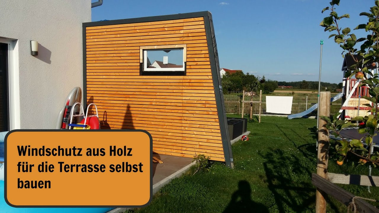 Holz Für Terrasse
 Windschutz für Terrasse aus Holz selbst bauen