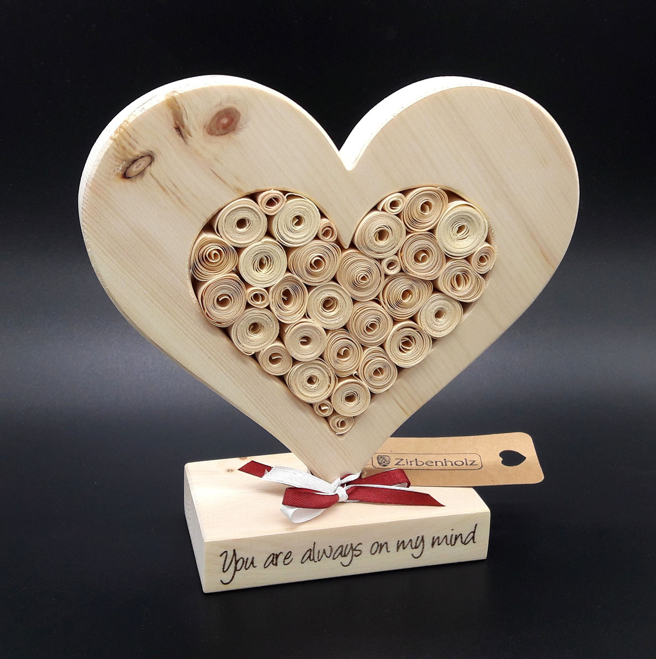 Holz Geschenke Hochzeit
 Zirben Herzen Geschenkidee Geschenke aus Holz