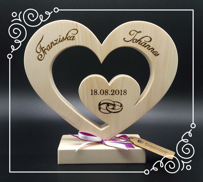 Holz Hochzeit
 Holz Geschenke Hochzeit