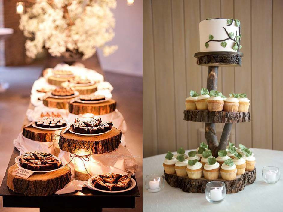 Holz Hochzeit
 Tischdeko Mit Holzscheiben tischdeko mit holz kreative