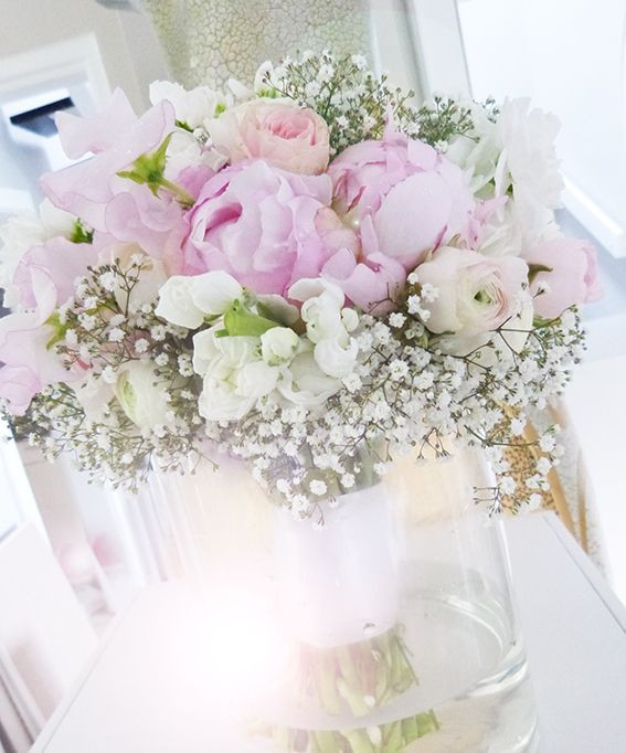 Hortensien Hochzeit
 Brautstrauss in grnweiss mit Rosen Hortensien