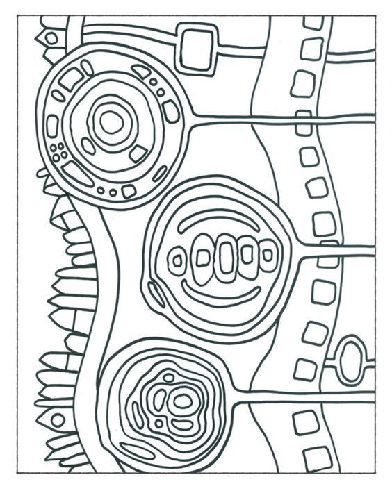 Hundertwasser Malvorlagen
 Hundertwasser Malvorlagen