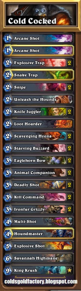 Hunter Deck
 My Top 3 Hearthstone Decks Hunter Shaman Paladin