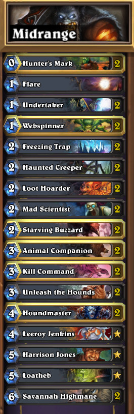 Hunter Deck
 Advice on my midrange Hunter decks