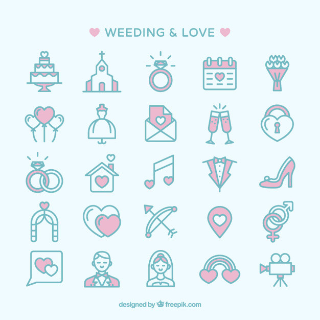 Icon Hochzeit
 Hochzeit und Liebe Icons