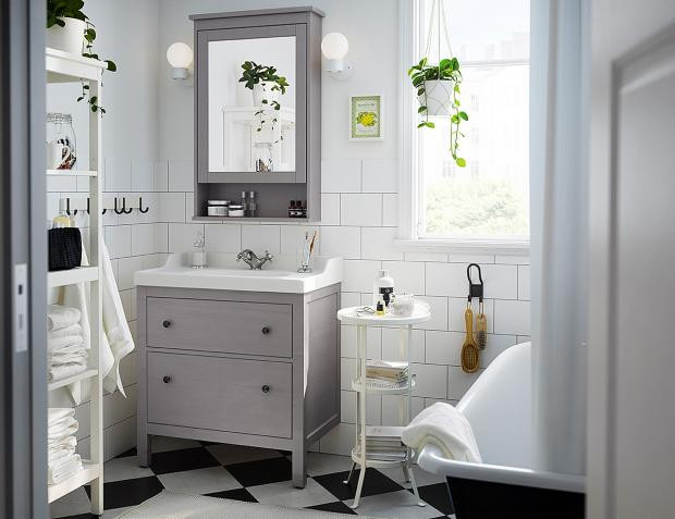 Ikea Badezimmer
 Traditionell Spiegel "Hemnes" von Ikea Bild 7