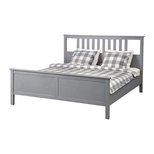 Ikea Hemnes Bett
 HEMNES Bettgestell 180x200 cm grau lasiert IKEA