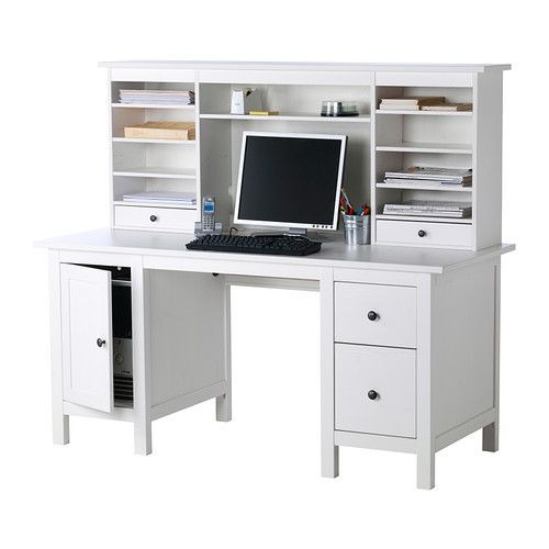 Ikea Hemnes Schreibtisch
 HEMNES Desk with add on unit IKEA $459