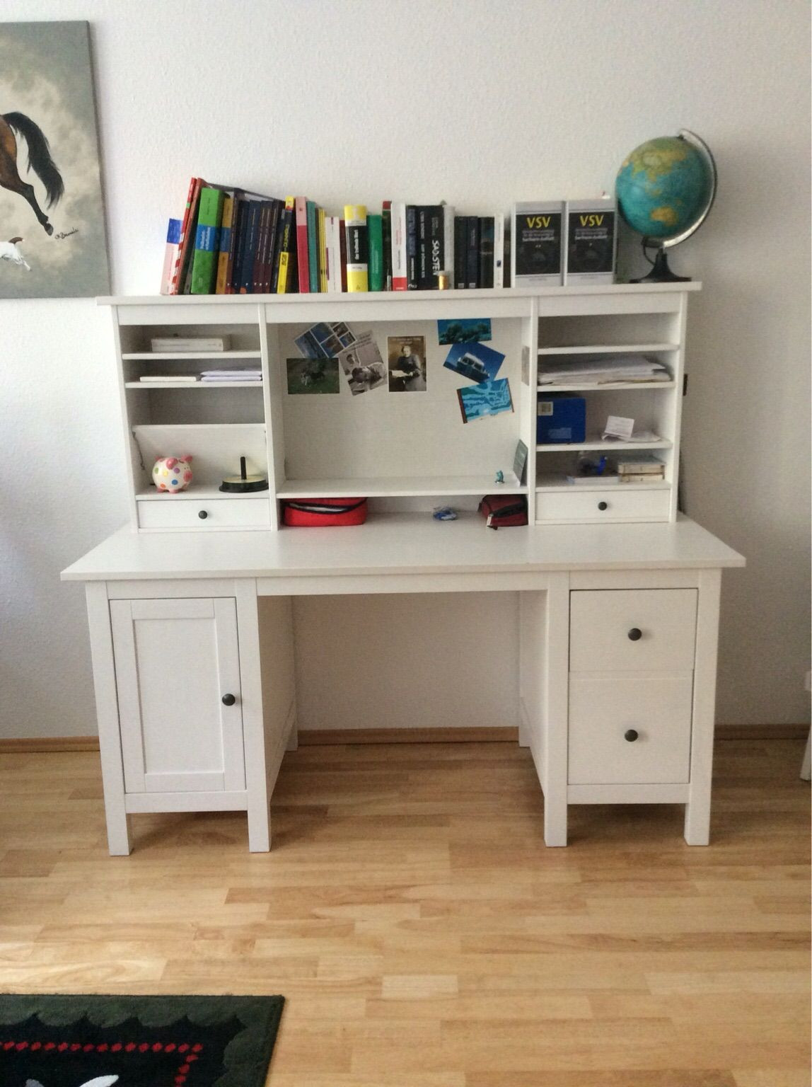 Ikea Hemnes Schreibtisch
 Gebraucht Schreibtisch mit Aufsatz Ikea Hemnes in