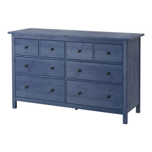 Ikea Kommode Hemnes
 HEMNES Kommode mit 8 Schubladen blau IKEA