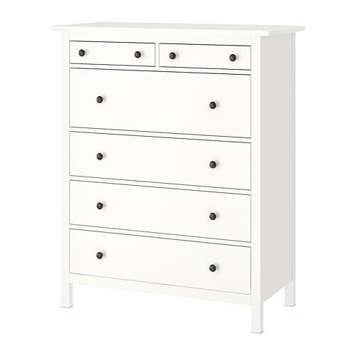 Ikea Kommode Hemnes
 HEMNES Kommode mit 6 Schubladen weiß IKEA