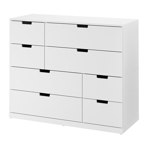 Ikea Kommoden
 NORDLI Kommode mit 8 Schubladen weiß IKEA