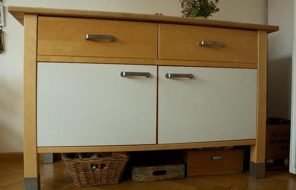 Ikea Küchenschrank
 IKEA VÄRDE Küchenschrank Unterschrank Birke mit weißer