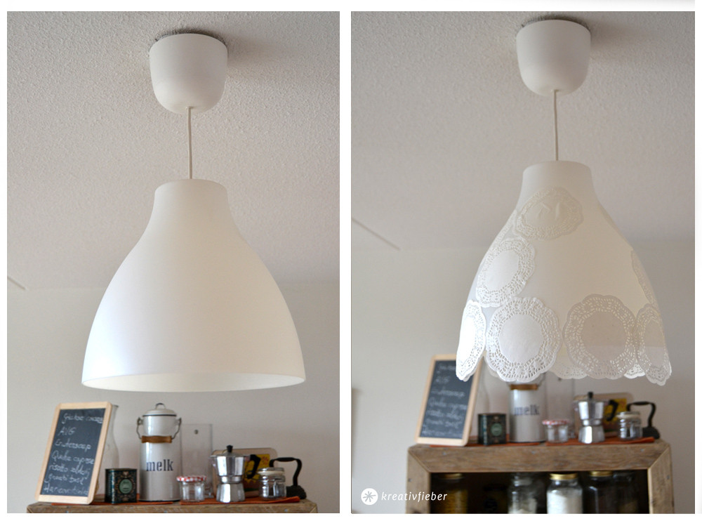 Ikea Lampe
 DIY romantische Doiley Lampe IKEA Hack