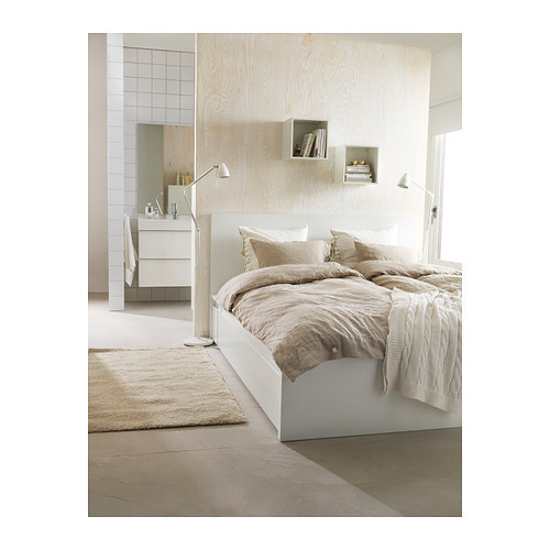 Ikea Malm Bett
 Stabiles gutes Bett in Ikea Malm optik weiß Möbel Möbelhaus