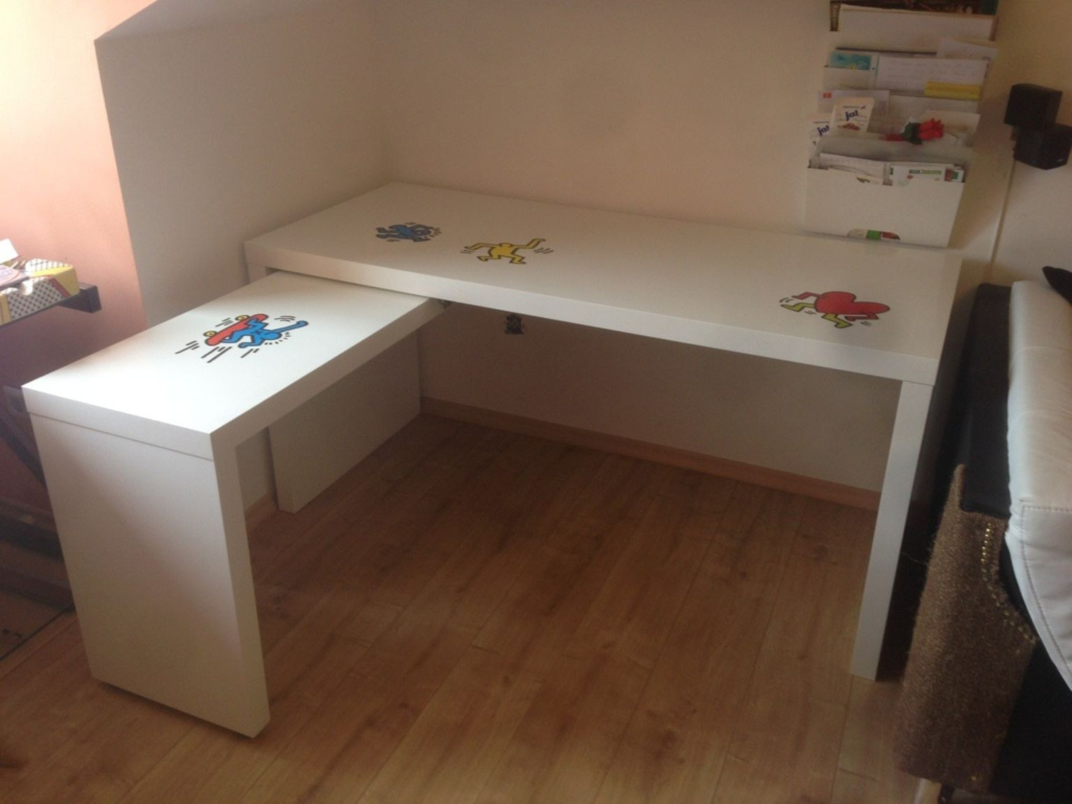 Ikea Malm Schreibtisch
 Gebraucht Ikea Malm Schreibtisch mit Ausziehplatte in