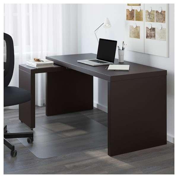 Ikea Malm Schreibtisch
 MALM Schreibtisch mit Ausziehplatte schwarzbraun IKEA