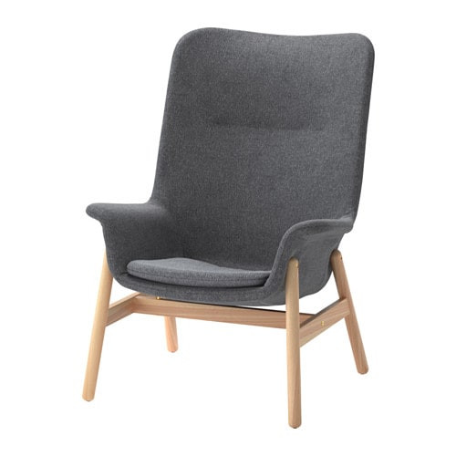 Ikea Sessel
 VEDBO Sessel mit hoher Rückenlehne Gunnared dunkelgrau