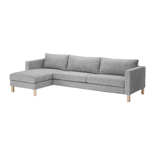 Ikea Sofa Grau
 KARLSTAD 3er Sofa und Récamiere Isunda grau IKEA