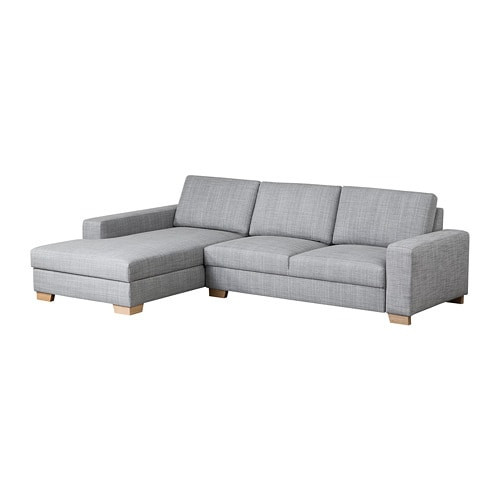 Ikea Sofa Grau
 SÖRVALLEN 2er Sofa mit Récamiere links Isunda grau IKEA