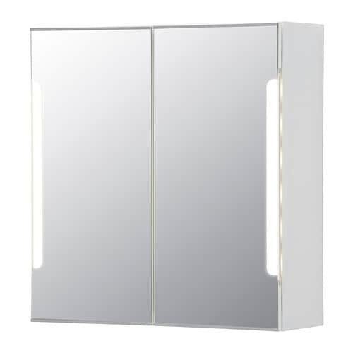 Ikea Spiegelschrank
 STORJORM Spegelskåp 2 dörr inbyggd belysning 60x21x64 cm