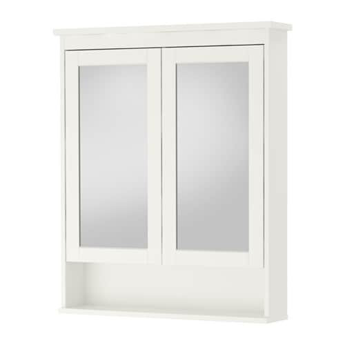 Ikea Spiegelschrank
 HEMNES Spiegelschrank 2 Türen weiß 83x16x98 cm IKEA