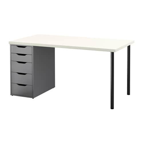 Ikea Tisch Weiß
 LINNMON ALEX Tisch weiß grau IKEA