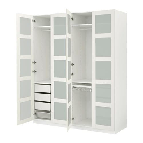 Ikea Weißer Kleiderschrank
 PAX Kleiderschrank 200x60x236 cm IKEA