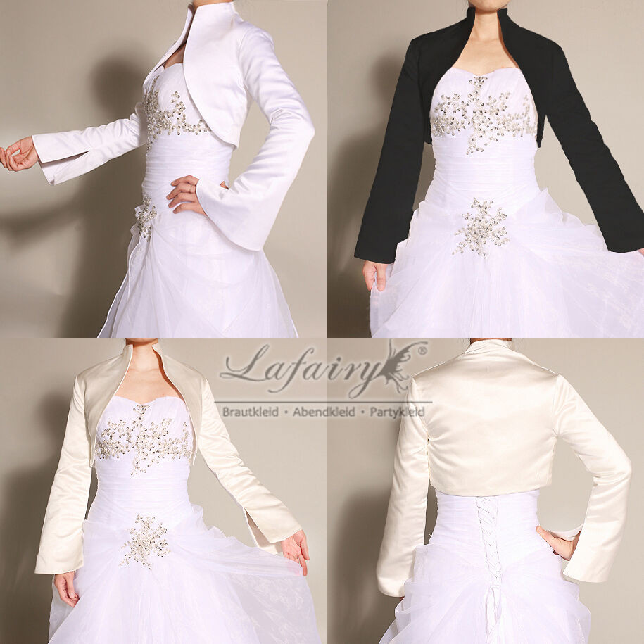 Jacke Hochzeit
 Jacke Bolero für Hochzeit Party Brautjäckchen Langarm