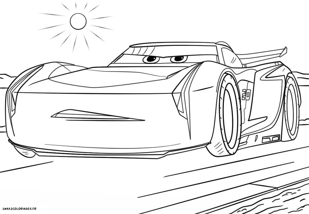 Jackson Storm Ausmalbilder
 Coloriage cars 3 Jackson Storm