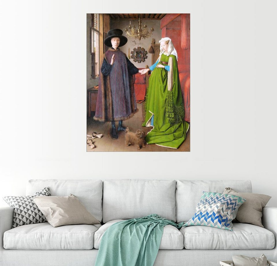 Jan Van Eyck Arnolfini Hochzeit
 Posterlounge Wandbild Jan van Eyck Arnolfini Hochzeit