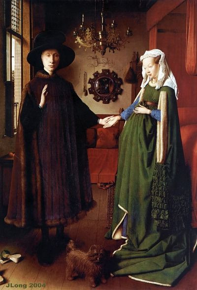 Jan Van Eyck Arnolfini Hochzeit
 Jan Van Eyck "Giovanni Arnolfini and His Bride" 1434