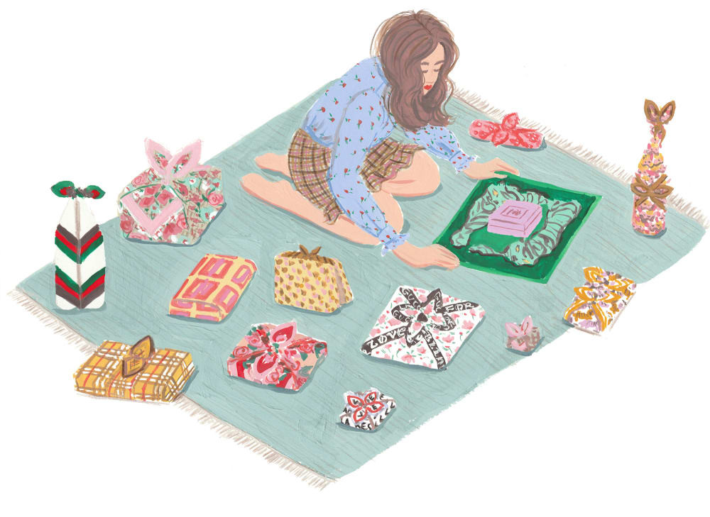 Japan Geschenke
 Japanese Giftwrapping Guide Geschenke mit einem Furoshiki